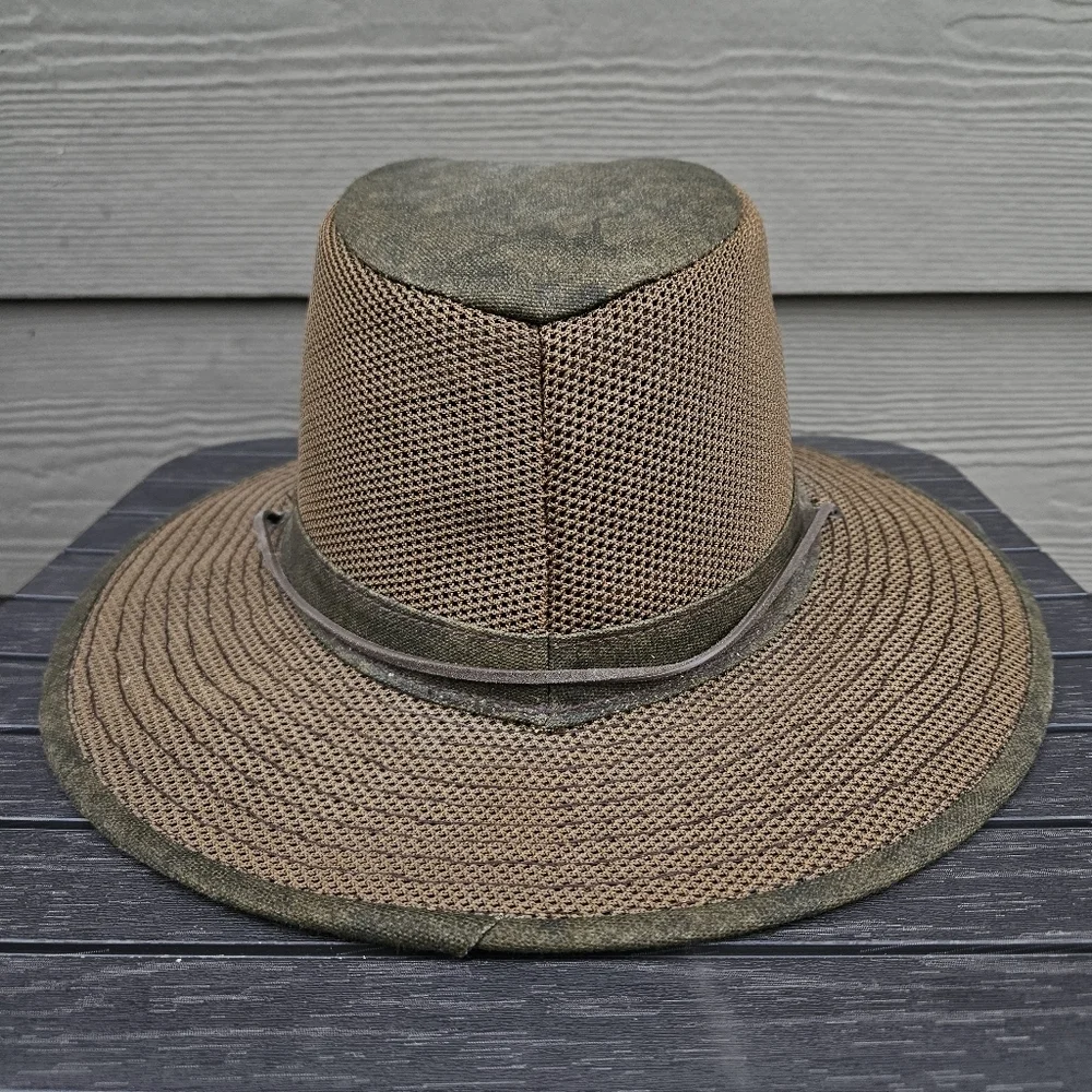 Henschel Men's Polycotton Packable Mesh Breezer Safari Outback Hat Brown Size XL